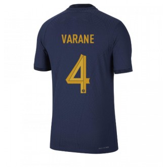 Frankrike Raphael Varane #4 Hemmatröja VM 2022 Korta ärmar